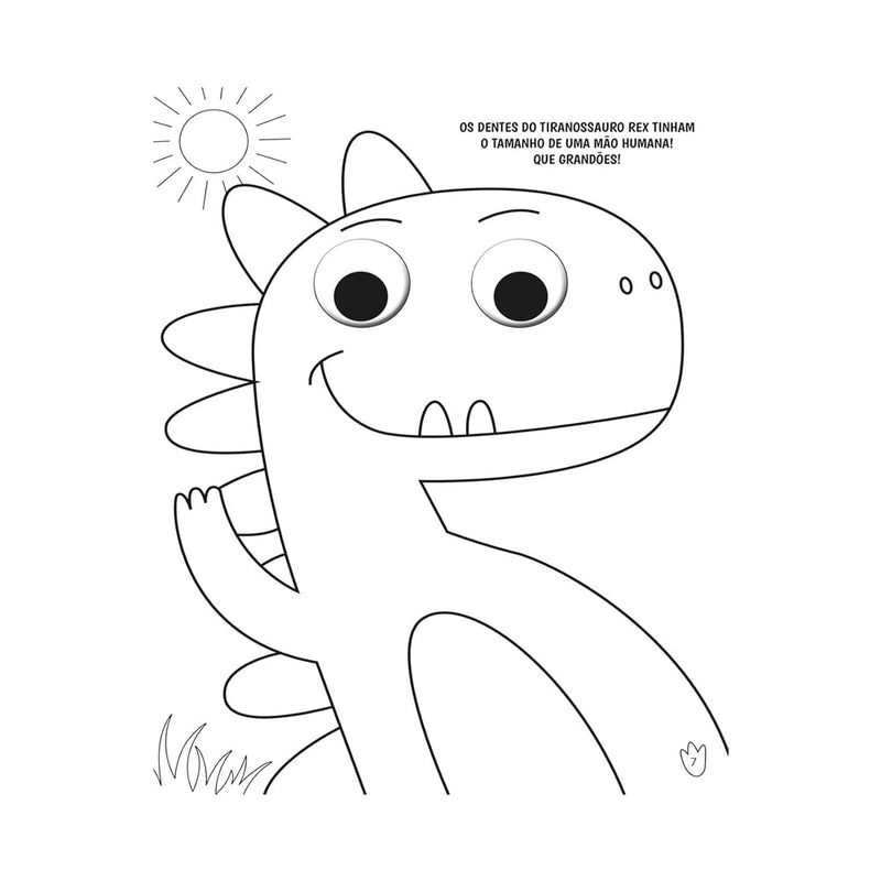 Colorindo no Mundo dos Dinossauros | Colorir com Olhinhos