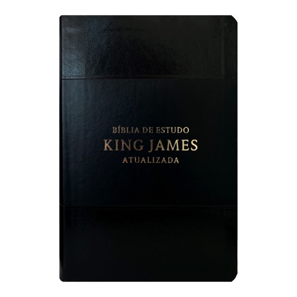 Bíblia de Estudo |  King James Atualizada | Full Color | Capa PU |  Preta