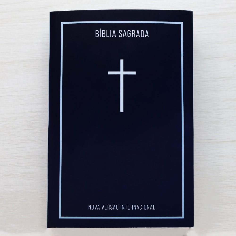 Bíblia Sagrada Cruz Azul | NVI | Capa Brochura