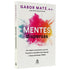 Livro Mentes Dispersas por Gabor Maté, capa branca com explosão de cores. — Plenitude