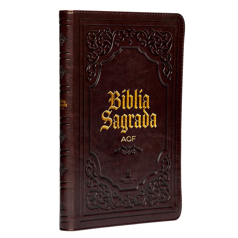 Bíblia Sagrada Slim | ACF | Luxo Marrom
