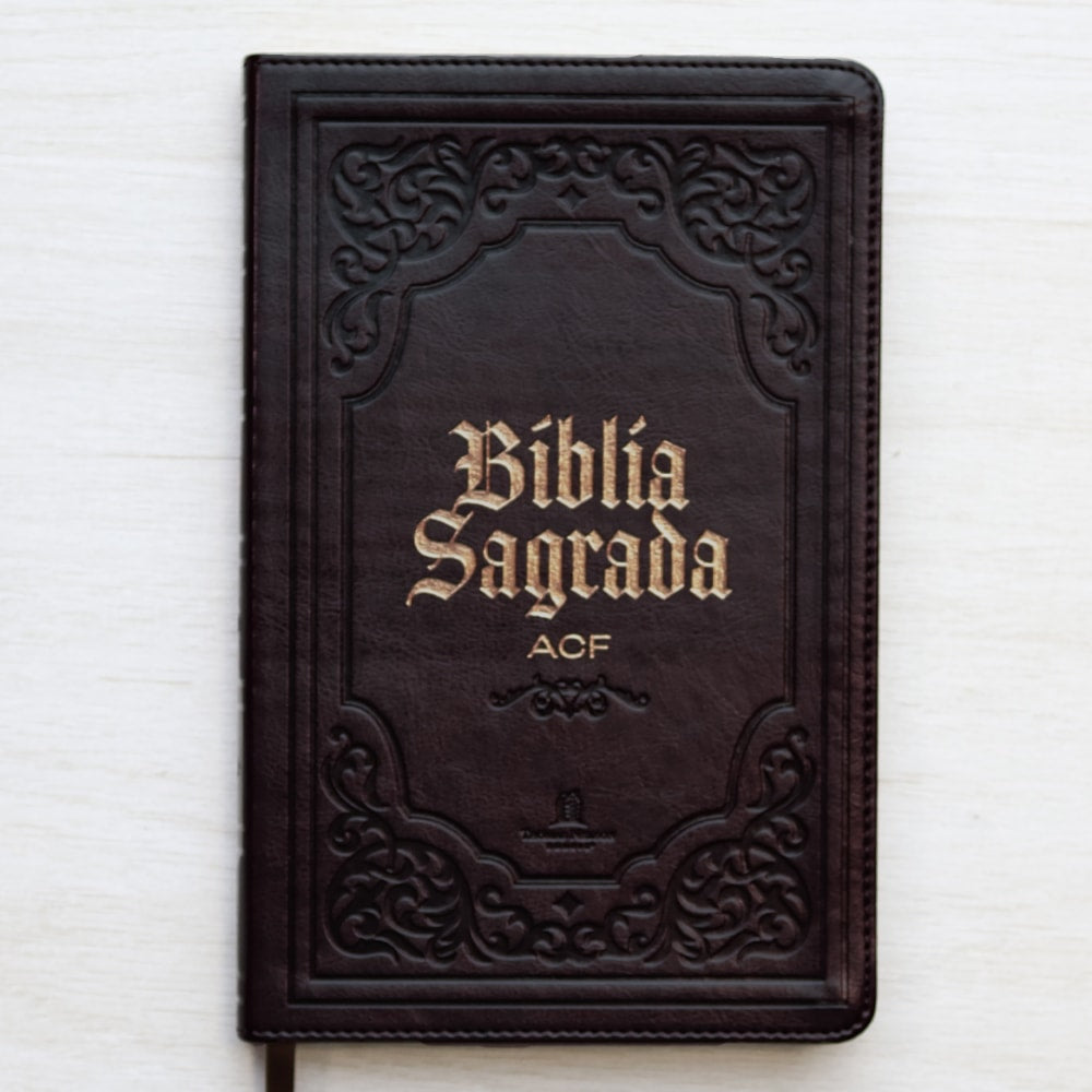 Bíblia Sagrada Slim | ACF | Luxo Marrom