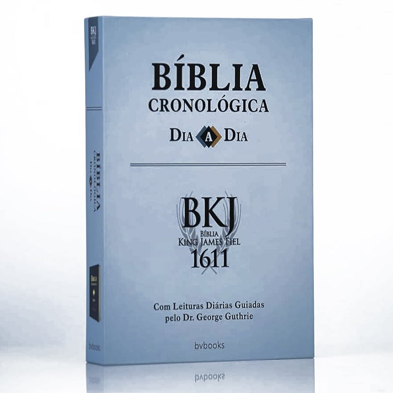 Bíblia Cronológica Dia a Dia | King James 1611 | Capa Dura Preta