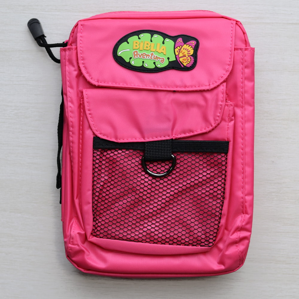 Bíblia Aventura Para Crianças | NVI | Capa Especial com Bolsa Rosa