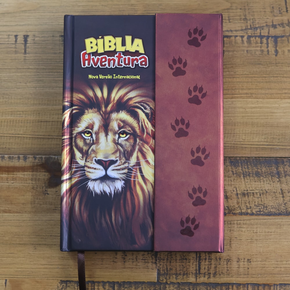 Bíblia Aventura Para Crianças | NVI | Leitura Perfeita | Capa Dura Leão com Fechamento em Imã