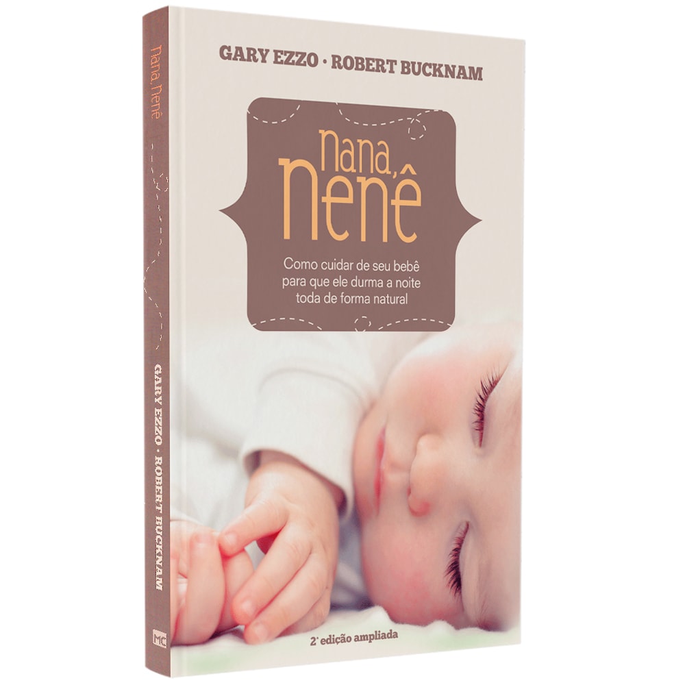 Livro Nana, Nenê, 2ª edição ampliada, capa com bebê dormindo. — Plenitude