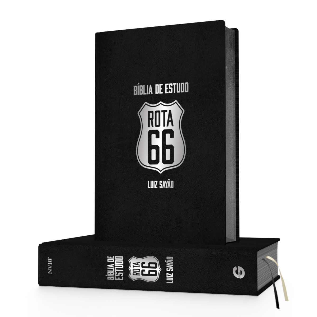 Bíblia de Estudo Rota 66 | NVI | Luiz Sayão | Capa Flexível Preta