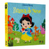 Livro Clássicos Pop-up, Branca de Neve, capa azul com Branca de Neve e animais da floresta. — Plenitude