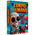 Livro O Incrível Corpo Humano, Pop-up 3D, capa azul com esqueleto e órgãos. — Plenitude