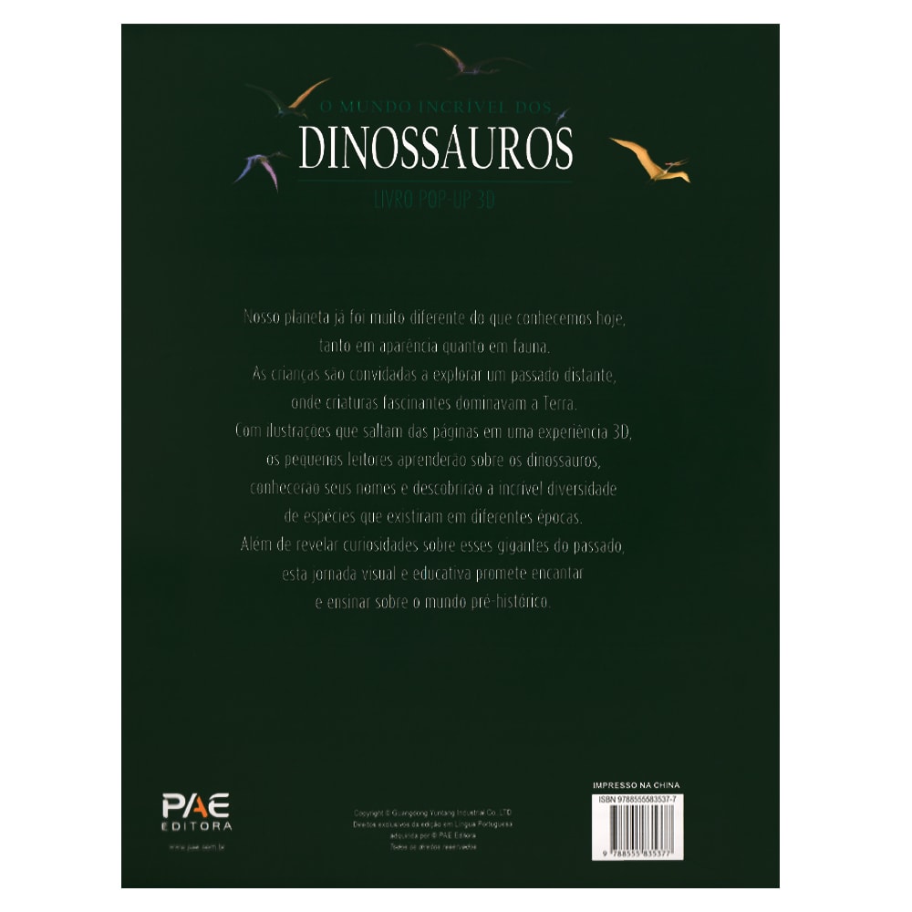 O Mundo Incrível dos Dinossauros | Pop-up 3D