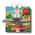 Livro fantoche Lorenzo, A Importância da Perseverança, com fantoche de coelho cinza. — Plenitude