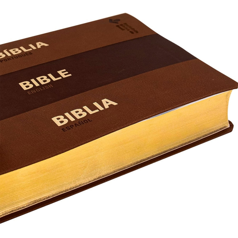 Bíblia Sagrada | NAA | Trilíngue | Português | Inglês | Espanhol