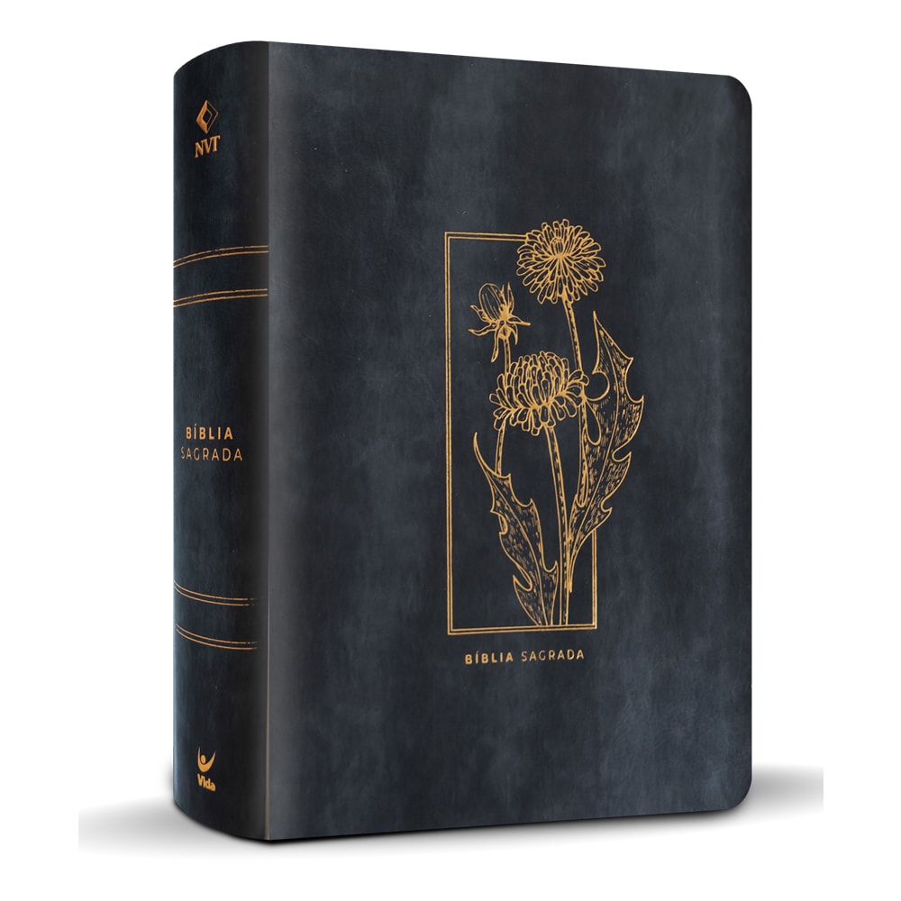 Bíblia Mulheres | Viviane Martinello | NVT | Espaço Para Anotações | Capa Luxo Floral Grafite