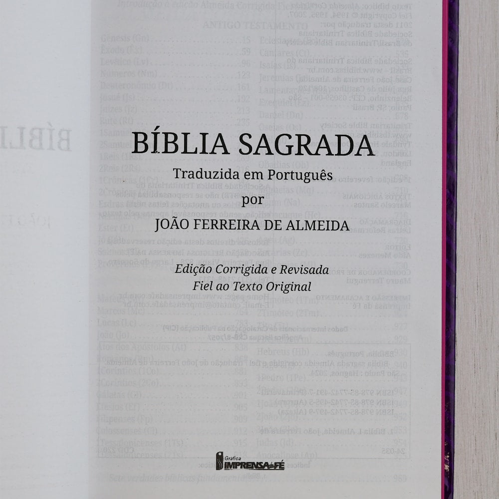 Bíblia Sagrada Não Temas | ACF | Capa Dura