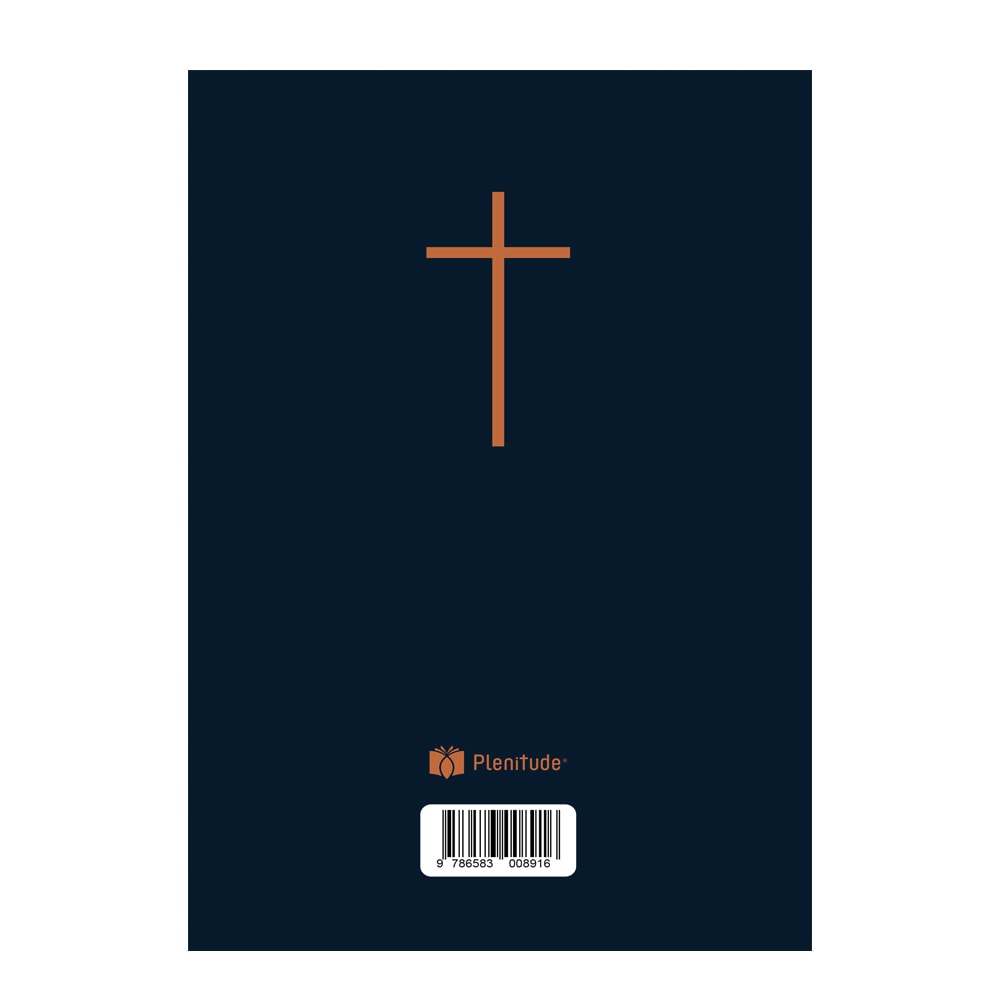 Bíblia Sagrada Cruz Azul Tracejado | NAA | Letra Normal | Capa Ilustrada