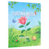 Capa de livro infantil "A Florzinha Ansiosa" com flor sorridente, borboletas e caracol. — Plenitude