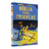 Livro infantil Bíblia Para Crianças, Ciranda Cultural, capa almofadada azul com cena de presépio. — Plenitude