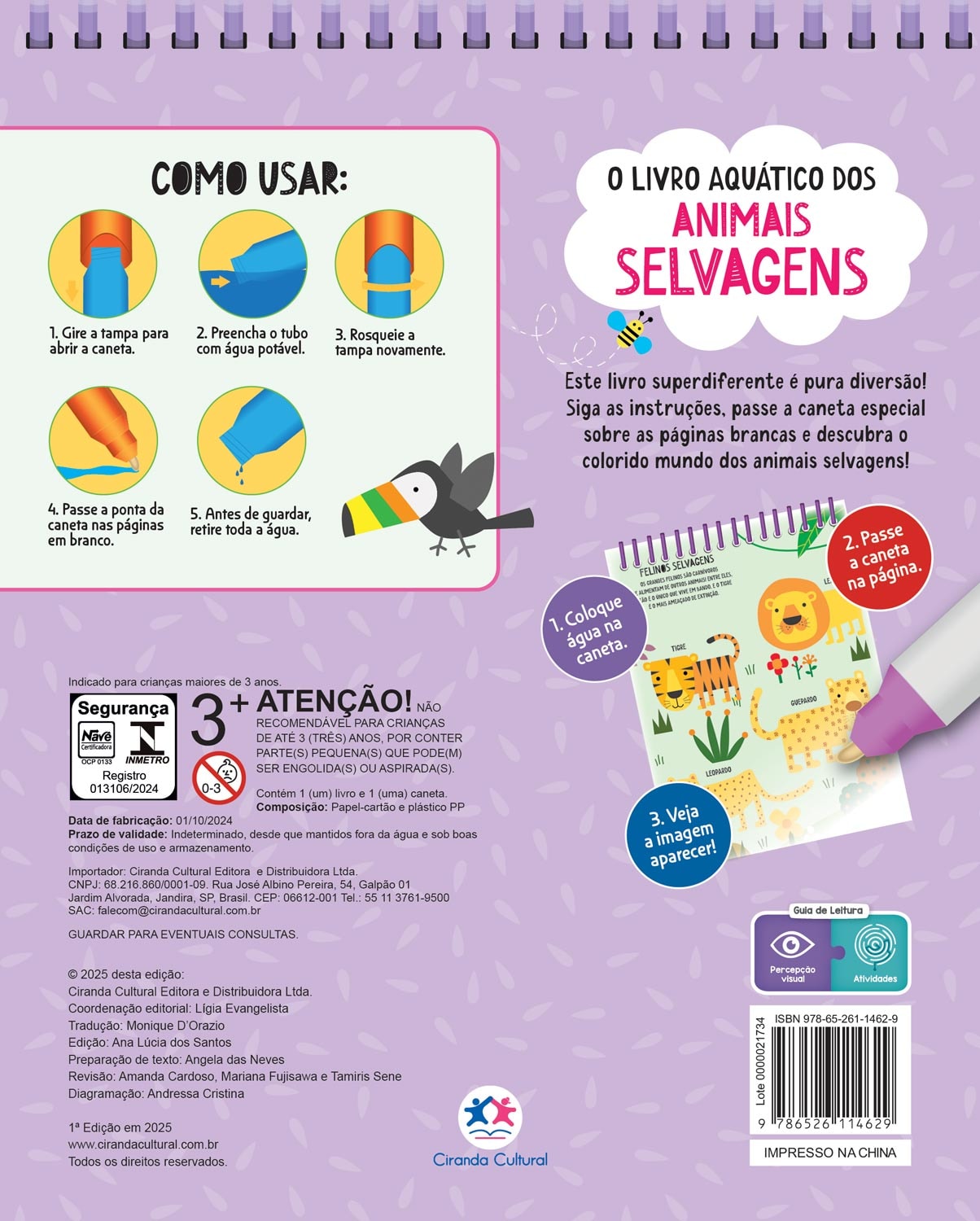 O livro aquatico dos animais selvagens