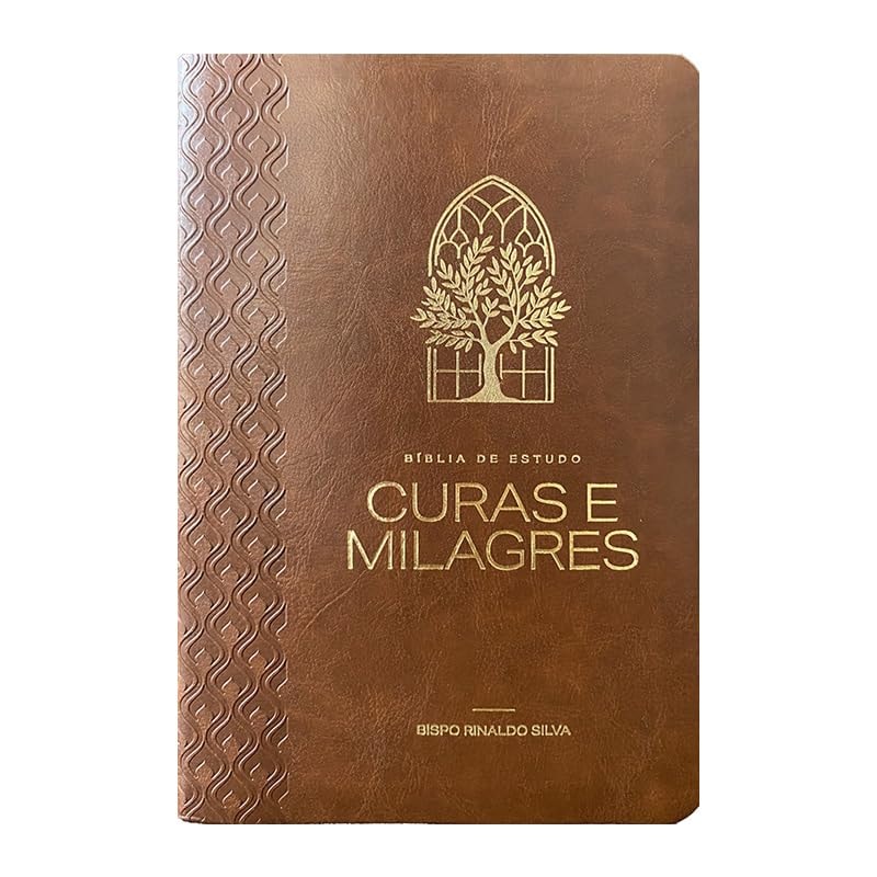 Bíblia de Estudo Cura e Milagres | KJA | Capa Luxo Nobre Marrom