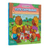 Livro de colorir Cute Capybaras, capa com quatro capivaras em um piquenique no campo. — Plenitude