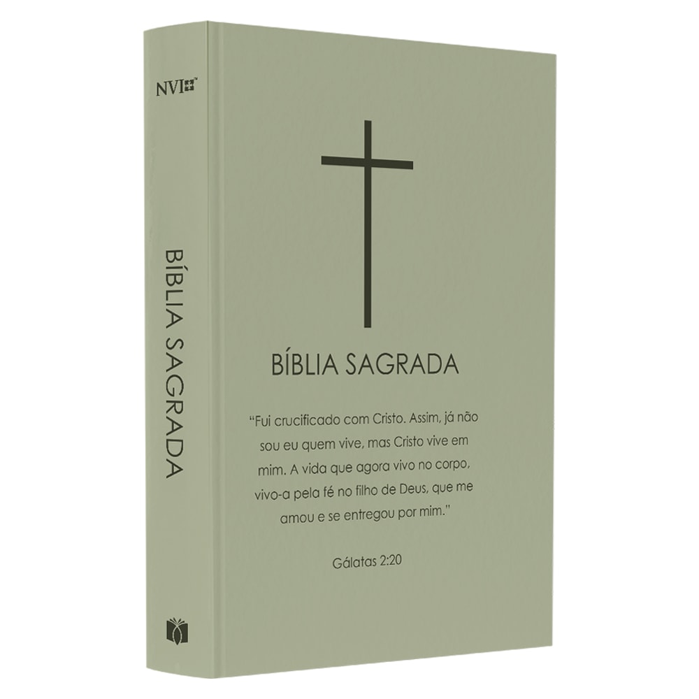 Bíblia Sagrada Cruz | NVI | Letra Normal | Capa Dura Verde