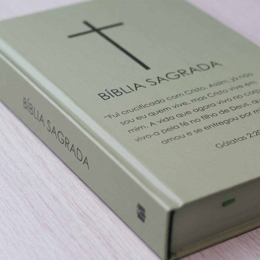 Bíblia Sagrada Cruz | NVI | Letra Normal | Capa Dura Verde