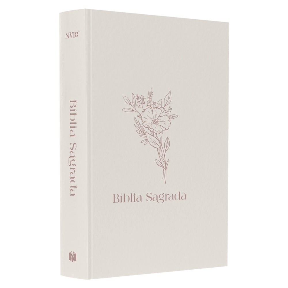 Bíblia Sagrada Flor | NVI | Letra Normal | Capa Dura