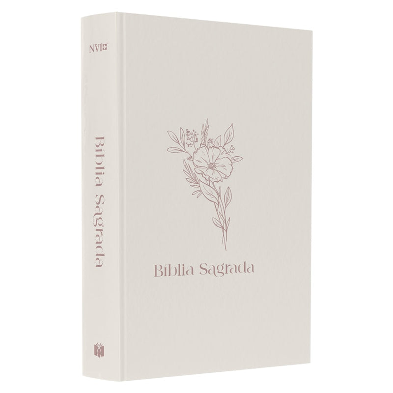 Bíblia Sagrada Flor | NVI | Letra Normal | Capa Dura