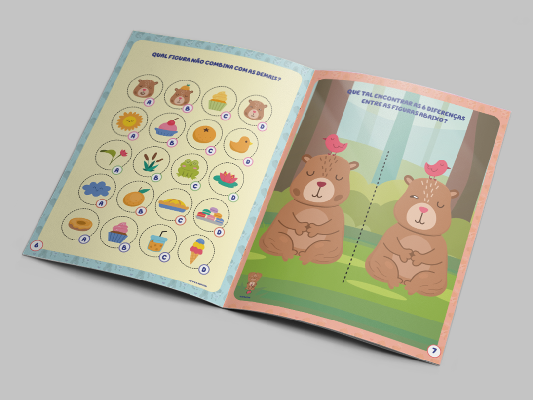 101 Adesivos Atividades e Desenhos para Colorir Capivara