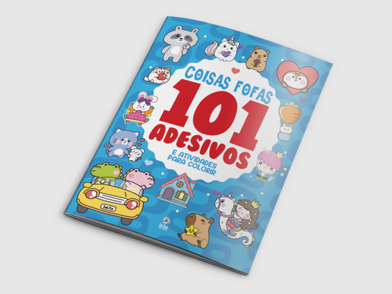 101 Adesivos Atividades e Desenhos para Colorir Coisas Fofas