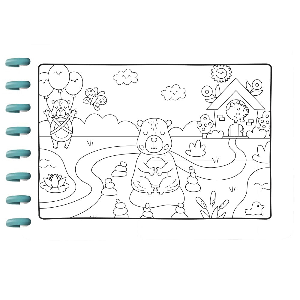 Cute e Comfy Especial Capivaras e Outros Animaisl | Livro de Colorir com Disco | Edição 04