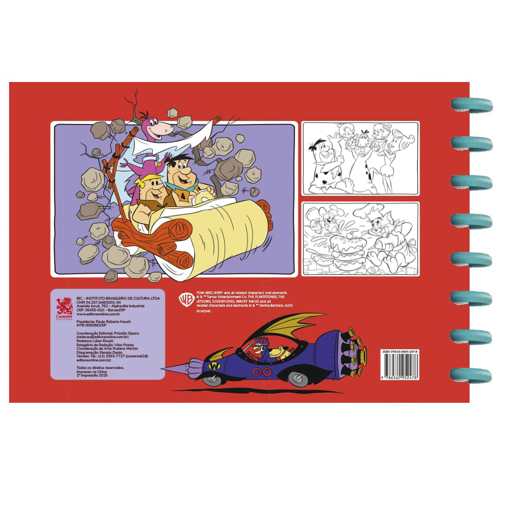 Cute e Comfy Hanna-Barbera | Livro de Colorir com Disco | Edição 09