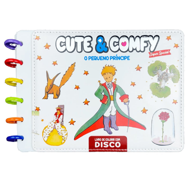 Cute e Comfy O Pequeno Príncipe | Livro de Colorir com Disco | Edição 09