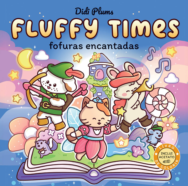Fluffy Times | Livro de Colorir | Fofuras Encantadas