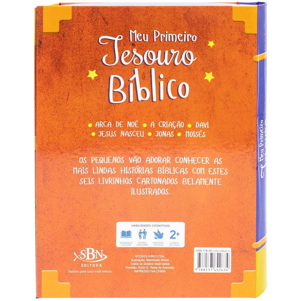 Meu Primeiro Tesouro Bíblico: Box com 6 Und. | Todolivro