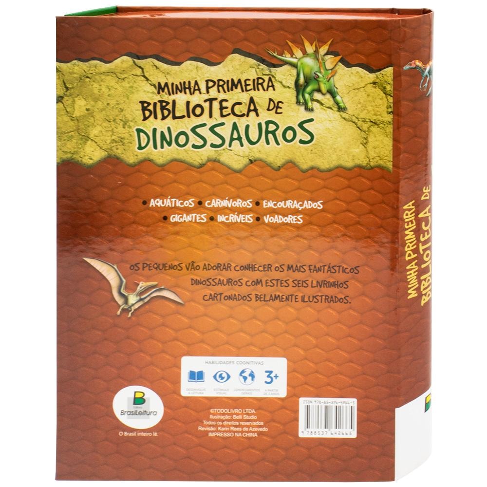 Minha Primeira Biblioteca de Dinossauros (box com 6 Und) | Todolivro