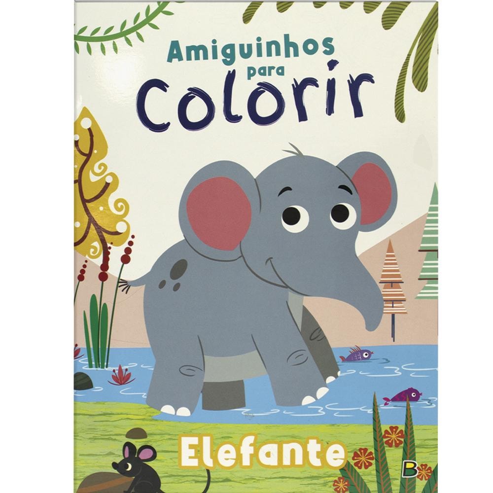 Amiguinhos para Colorir: Elefante | Todolivro