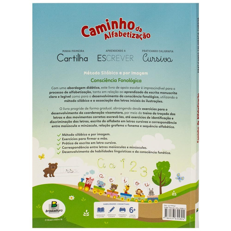 Caminho da Alfabetização: Praticando Caligrafia Cursiva | Todolivro