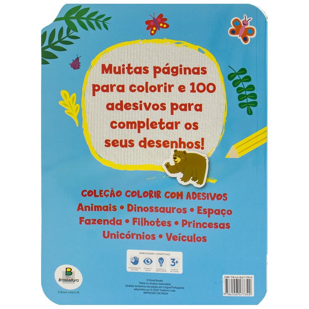 Colorir com Adesivos: Animais | Koral Books