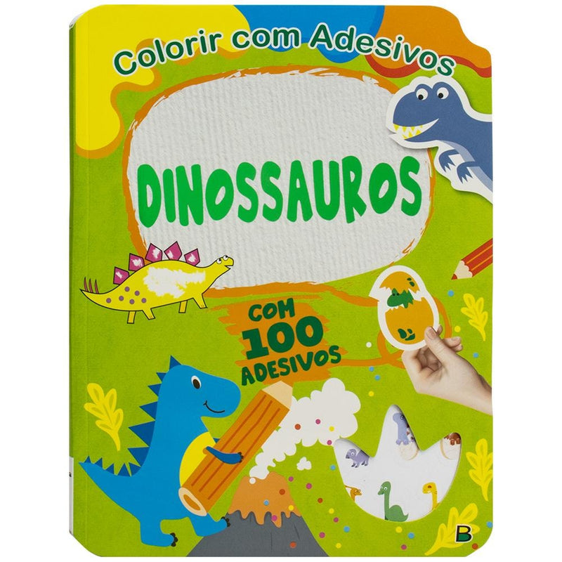 Colorir com Adesivos: Dinossauros | Koral Books