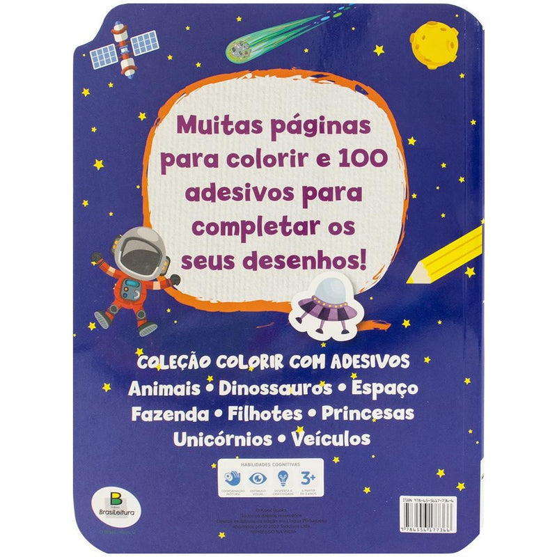 Colorir com Adesivos: Espaço | Koral Books