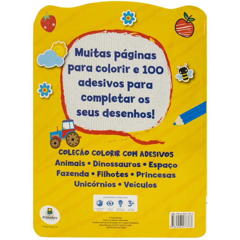 Colorir com Adesivos: Fazenda | Koral Books