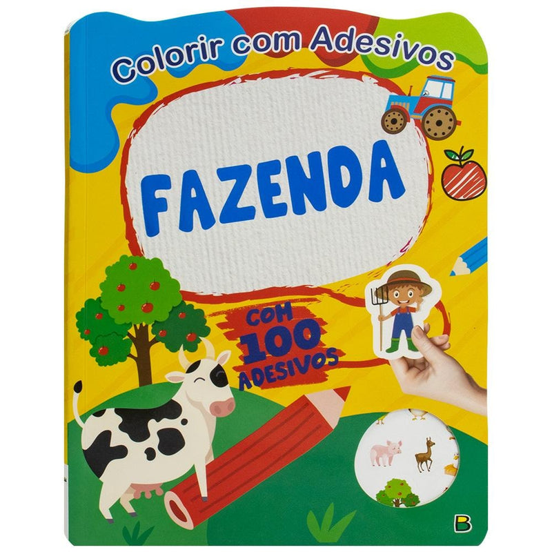 Colorir com Adesivos: Fazenda | Koral Books