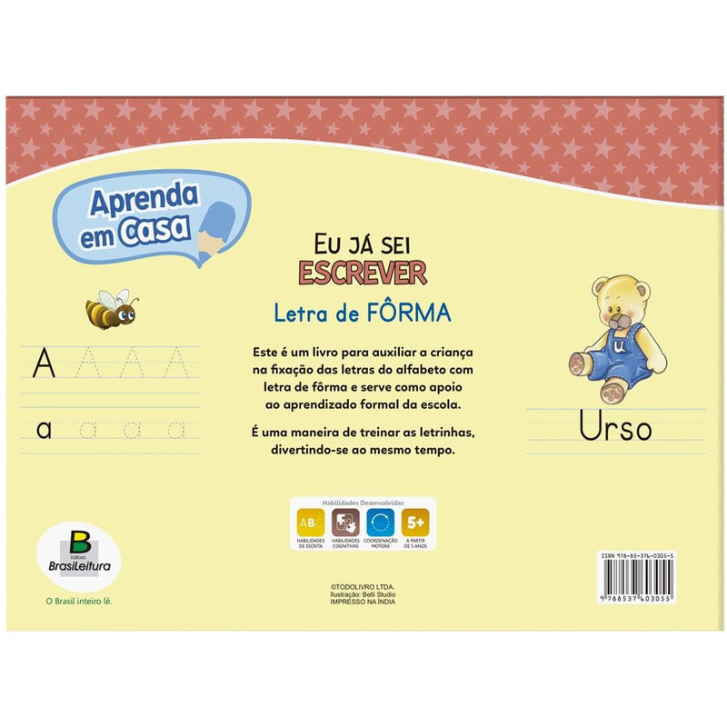 Eu Já Sei Escrever Letra de Fôrma | Todolivro