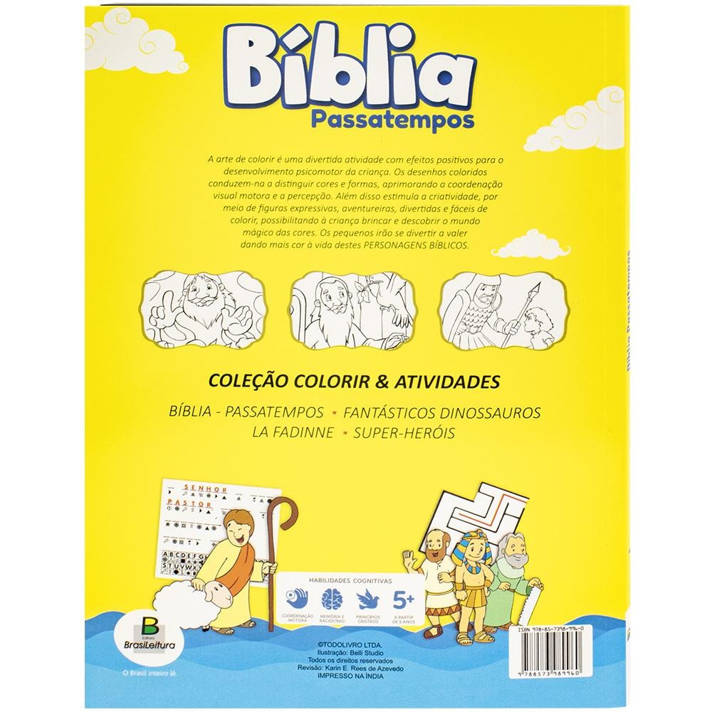 Colorir & Atividades: Bíblia - Passatempos | Todolivro