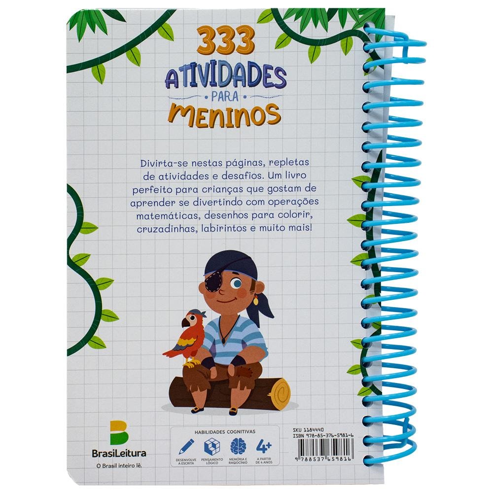 333 Atividades...meninos (esp) | Little Pearl Books