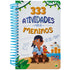 Livro 333 Atividades para meninos da Little Pearl Books, capa azul com ilustrações de pirata. — Plenitude