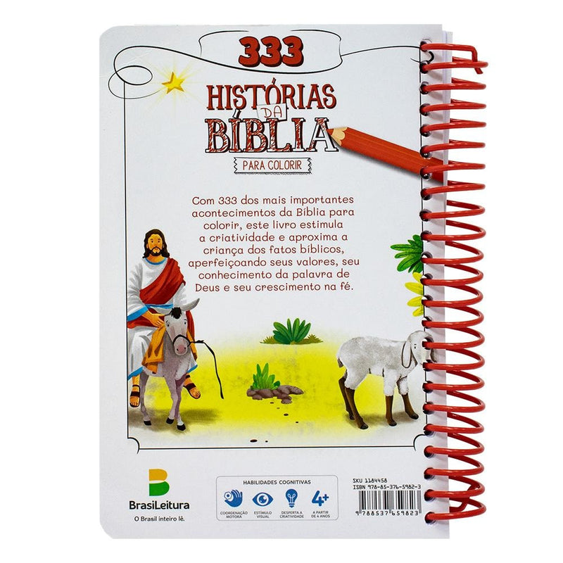 333 Histórias da Bíblia para Colorir (esp) | Todolivro