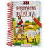 Livro 333 Histórias da Bíblia para Colorir da Todolivro, capa branca com ilustração de Jesus e animais. — Plenitude