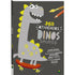 Livro 365 Atividades de Dinossauros da Todolivro, capa cinza com ilustração de dinossauro em skate. — Plenitude
